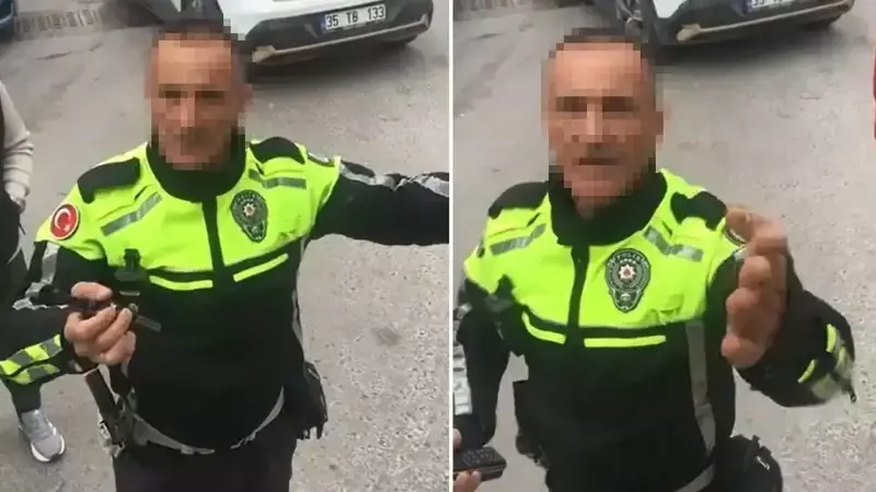 İzmir'de Polise Kamera Çeken Ehliyetsiz Sürücüye 34 Bin 484 TL Ceza