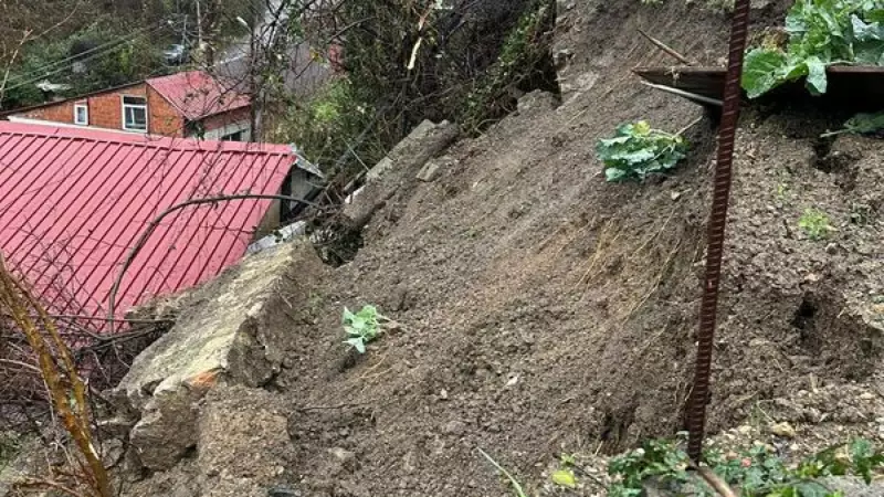 Zonguldak'ta Heyelan: 2 Ev Tahliye Edildi, 6 Kişi Etkilendi