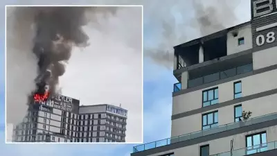 16 Katlı Binada Çatı Katı Yangını: Bir Yaralı Hastaneye Kaldırıldı