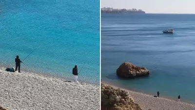 Antalya'da Rüzgar Hissedilen Sıcaklığı Düşürdü: Vatandaşlar Sahili Tercih Etti