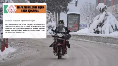 Bartın'da Kar ve Buzlanma Nedeniyle 2 Gün Motosiklet ve Elektrikli Araçlara Yasak