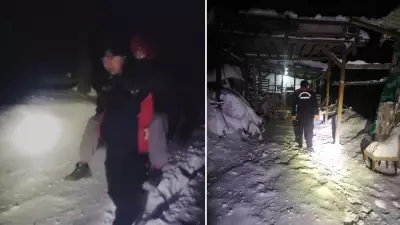 Kahramanmaraş'ta Kar Altında Mahsur Kalan 2 Kişi İtfaiye Ekiplerince Kurtarıldı