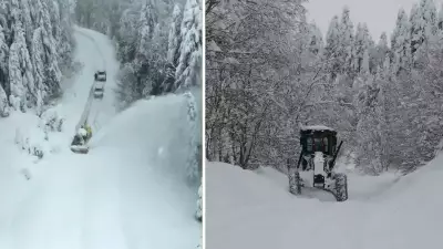 Kar Yağışı Tokat, Amasya, Kastamonu ve Sinop'ta 710 Köy Yolunu Kapattı