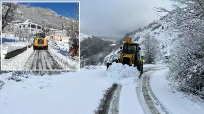 Karadeniz'de Kar Yağışı: 7 İlde 1400'den Fazla Köy Yolu Kapandı
