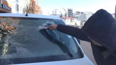 Kars'ta Termometreler -28'i Gösterdi: Hayat Donma Noktasında