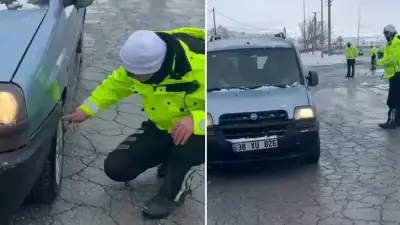 Kayseri'de Kar Sonrası Erciyes'te Sıkı Denetim: Kış Lastiği Yoksa Geçiş Yok