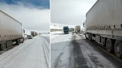Posof ve Damal'da Buzlanma: 11 TIR ve Sürücüleri Kurtarıldı
