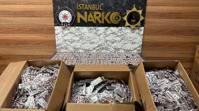 İstanbul'da Narkotik Operasyonu: 84 Bin Sentetik Hap Ele Geçirildi