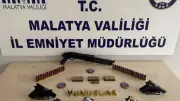 Malatya'da 6 Ruhsatsız Silah Ele Geçirildi, 2 Şüpheli Yakalandı