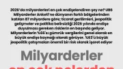 Milyarderlerin 2026 Endişeleri: Ticaret Gerilimleri ve Jeopolitik Riskler Öne Çıkıyor