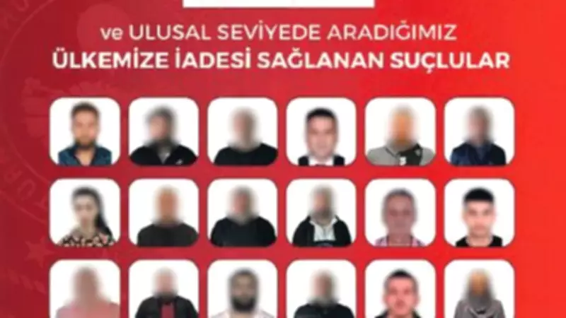 41 Firari 10 Ülkede Yakalandı ve Türkiye'ye İade Edildi