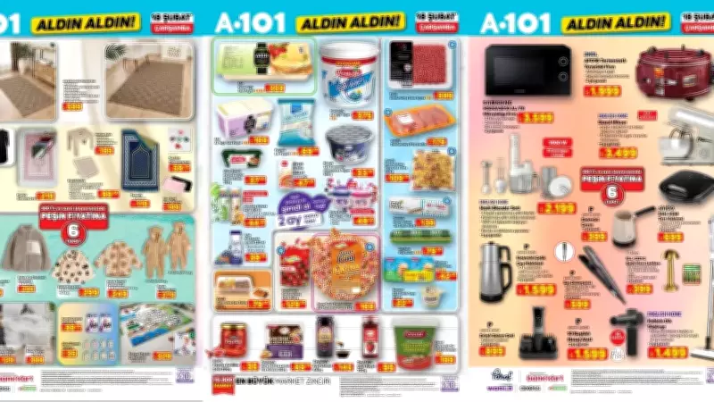 A101'den Büyük İndirim Dalgası: 18 Şubat Kataloğu ile Yeni Fırsatlar Başlıyor