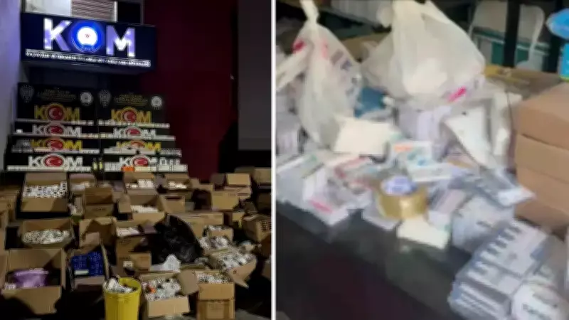 Adana'da Ruhsatsız Depoda 1 Milyon 123 Bin Adet Reçeteli İlaç Ele Geçirildi