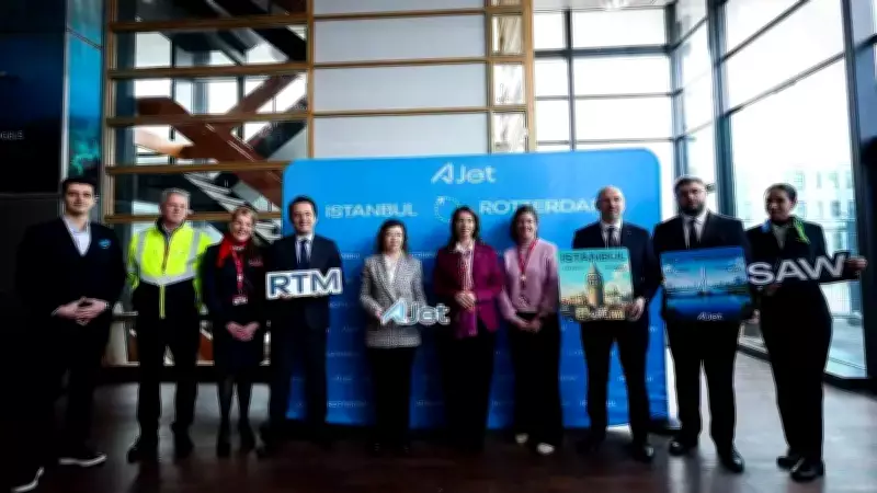 AJet, Hollanda'nın Rotterdam Şehrine İlk Uçuşunu Gerçekleştirdi