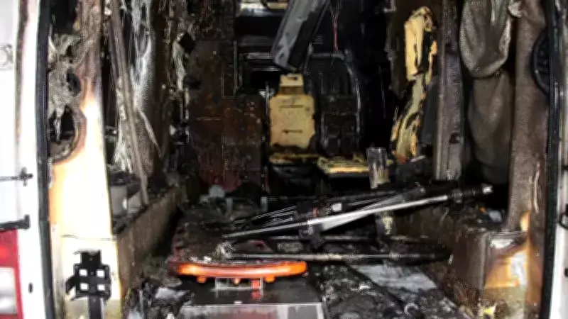 Amasya'da Ambulans Alev Alev Yanarken Sürücü Hakan Yalçın'ın Kahramanlığı