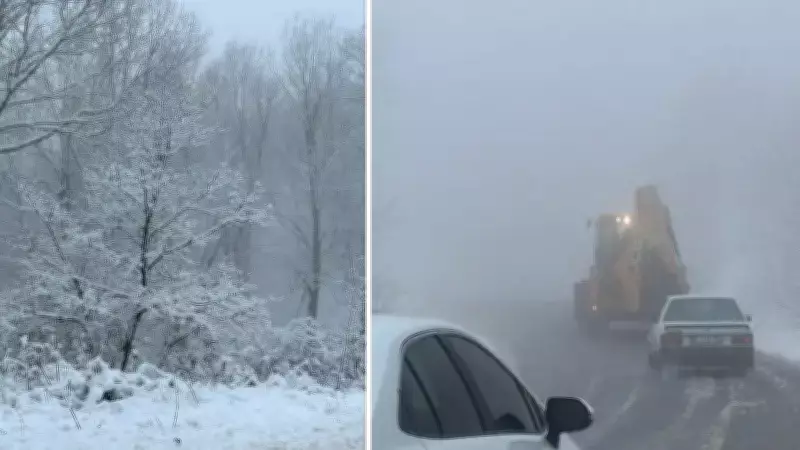 Çanakkale'nin Yüksek Kesimlerinde Kar Etkisi Yoğunlaştı
