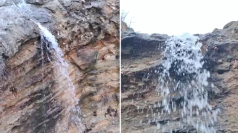 Ankara Beypazarı'nda Yağışların Ardından Şelale Yeniden Canlandı