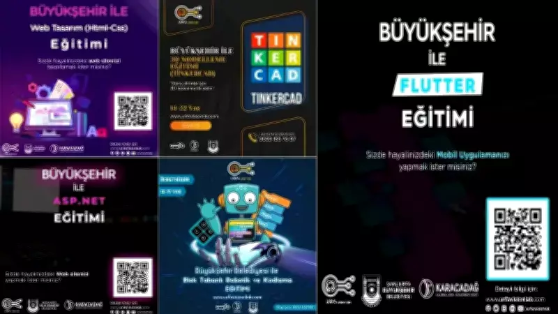 Şanlıurfa'da Gençlere Teknoloji Eğitimleri: 5 Farklı Program Başlıyor