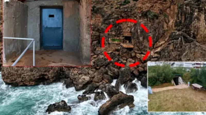 Antalya Falezlerinde Skandal Mağara Ev: 40 Yıllık Gizli Yapı Asansörle Bağlantılı