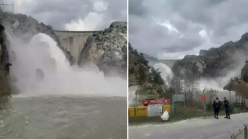 Antalya'da Oymapınar Barajı'ndan Kontrollü Su Tahliyesi Başladı