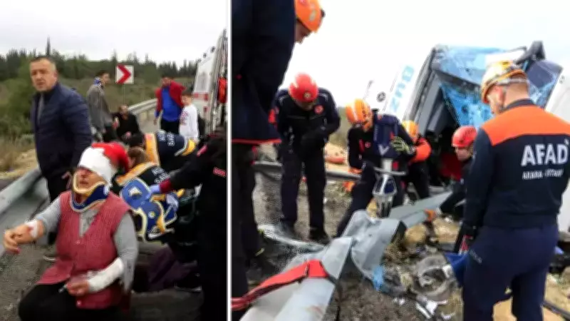 Antalya'da Sisli Havada Meydana Gelen Otobüs Kazasında Ölü Sayısı 9'a Yükseldi