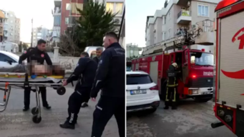 Antalya'da Uyurken Çıkan Yangında Yanarak Yaralanan Kişi Hastaneye Kaldırıldı
