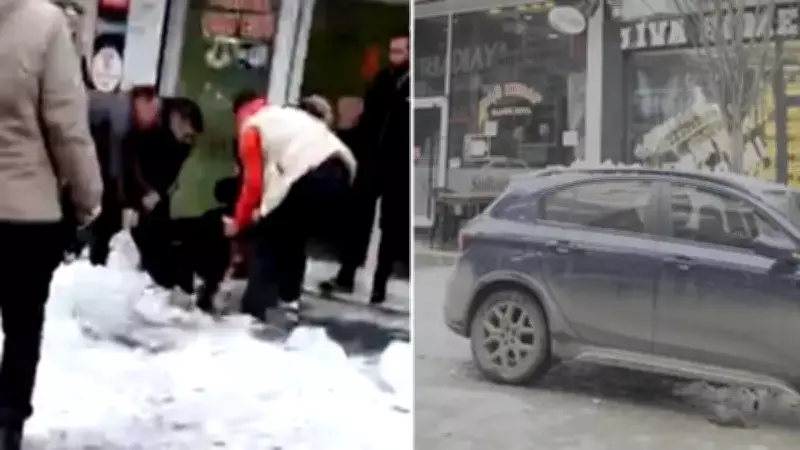 Ağrı ve Erzurum'da Kar Kütleleri Tehlike Saçtı: Bir Yaralı, Bir Otomobil Hasar Gördü
