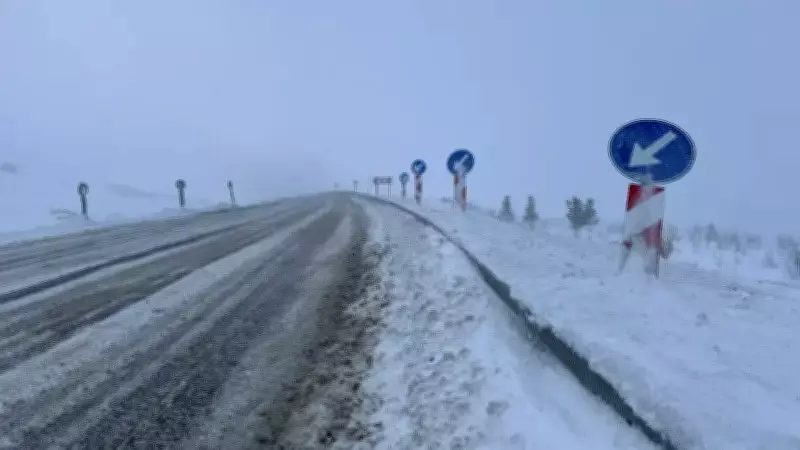 Ardahan-Şavşat Yolunda Tipi Nedeniyle Tır Geçişleri Durduruldu