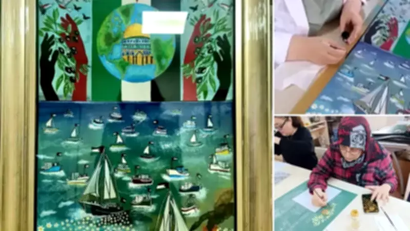 Avcılar'da Açılan Minyatür Kursu, Sumud Filosu'ndan İlham Alan Eser Üretti