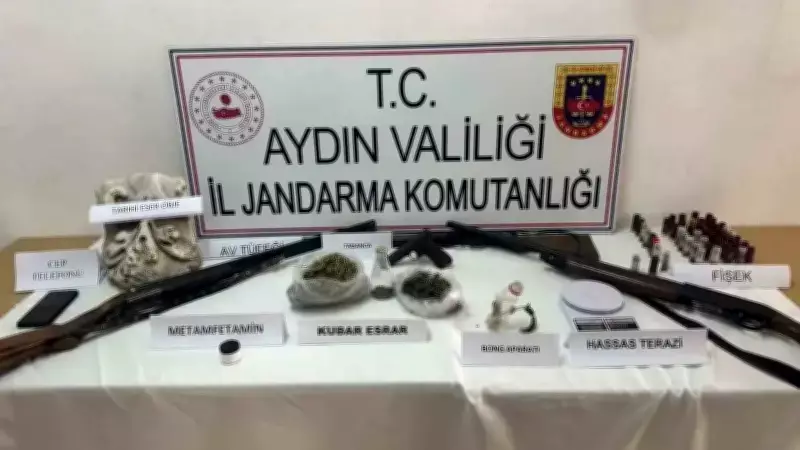 Aydın'da Uyuşturucu Operasyonu: 61 Yaşındaki Şüpheliden Tarihi Eser de Çıktı