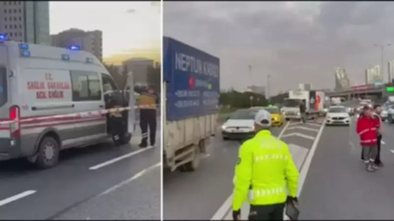 Bağcılar'da Kamyonet Şoförüne Araç Çarptı, Yaralı Hastaneye Kaldırıldı