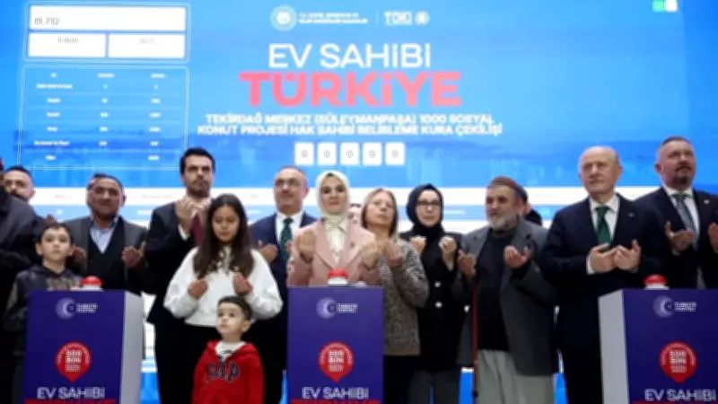 Bakan Göktaş Tekirdağ'da Konut Kurasına Katıldı: 6.865 Aile Ev Sahibi Oluyor