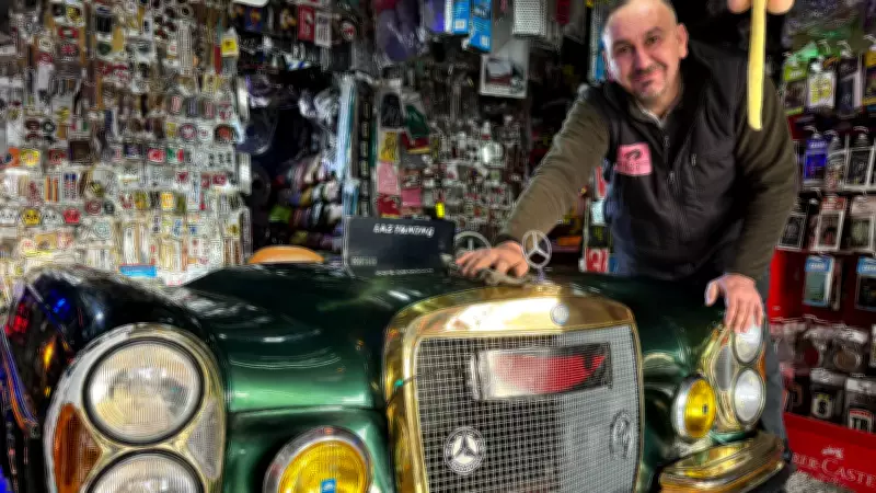 Bartın'da Sanayi Esnafı, 1967 Model Mercedes'i Çalışma Masasına Dönüştürdü