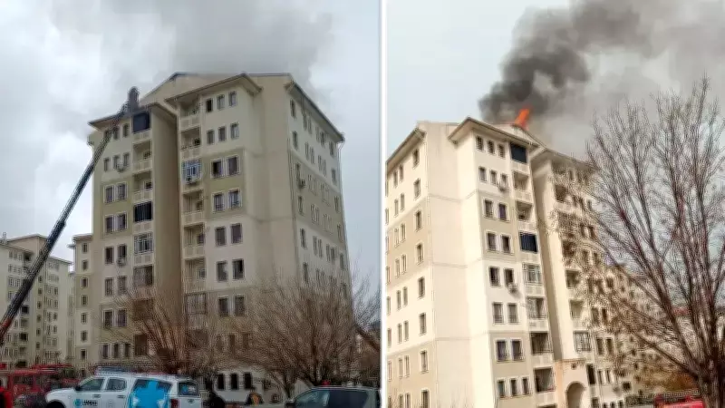 Batman'da 9 Katlı Binada Çıkan Yangında 21 Kişi Dumandan Etkilendi