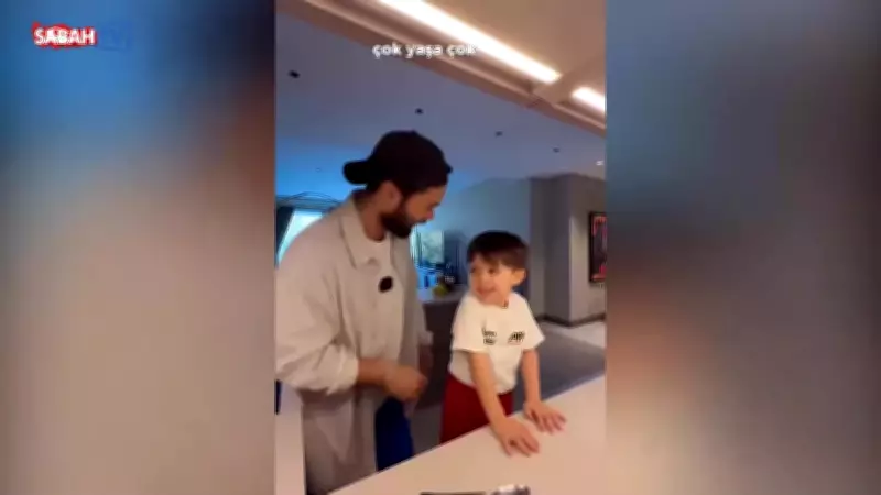 Bedirhan Soral Minik Yeğeni Ali ile Kek Yaptı! Sosyal Medyada Beğeni Yağdı