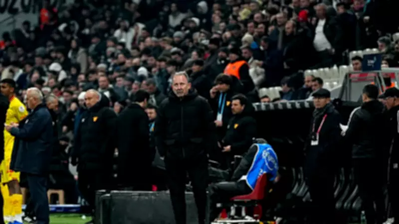 Beşiktaş Teknik Direktörü Sergen Yalçın Cezalı Duruma Düştü