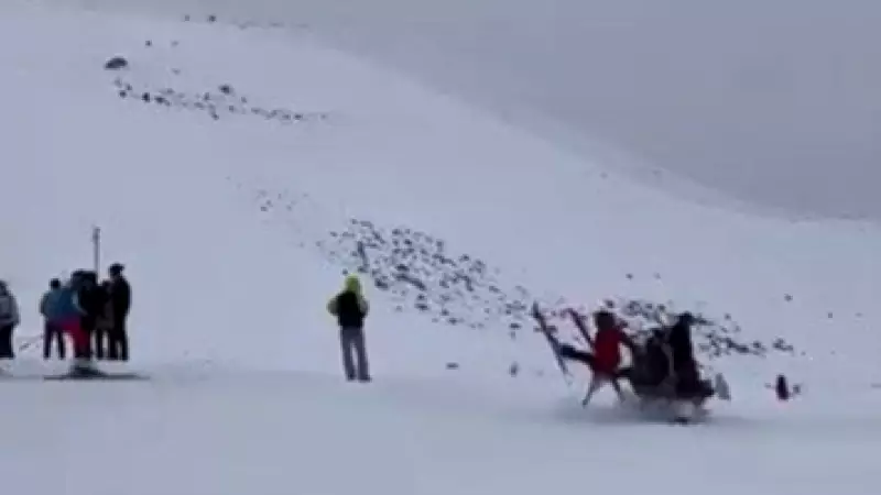 Bingöl Hesarek Kayak Merkezi'nde Feci Kaza: 6 Kişi Yaralandı
