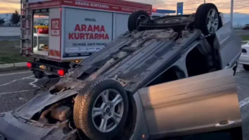 Bingöl'de Havalimanı Kavşağında Trafik Kazası: 1 Yaralı