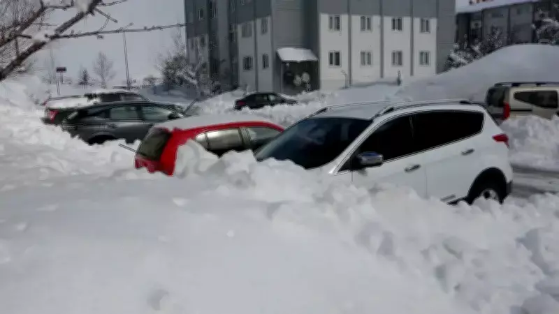 Bitlis'te Kar Yağışı Ulaşımı Felç Etti, 304 Köy Yolu Kapandı