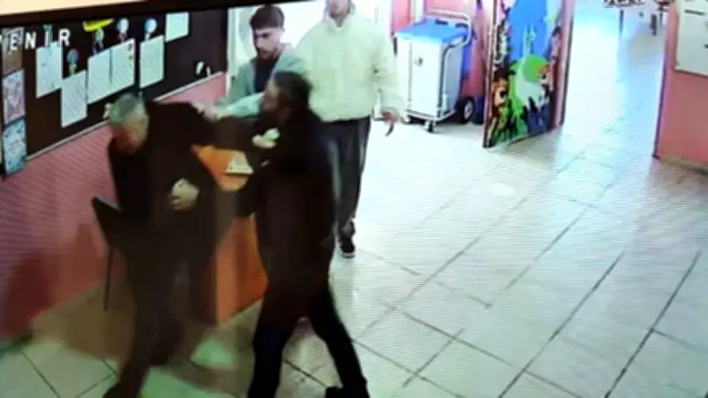 Bitlis'te Okul Müdürlerine Saldırı: Güvenlik Kamerasından Çarpıcı Görüntüler