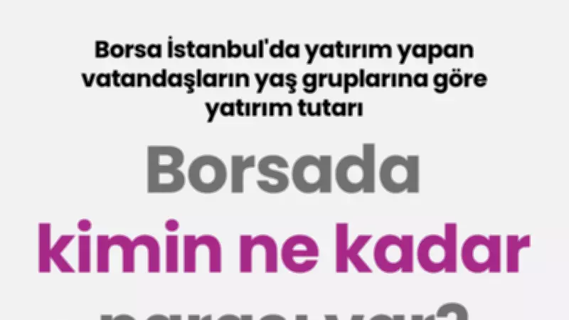 Borsa İstanbul'da Yatırımcı Profili: Hangi Yaş Grubu Ne Kadar Yatırım Yapıyor?