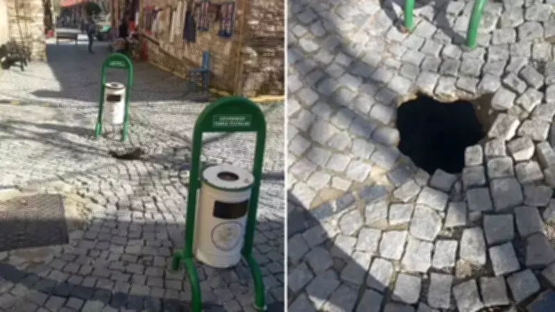 Buldan'da Tarihi Sokakta Yer Altı Çökmesi: 'Geriz' Kanalı Alarm Verdi