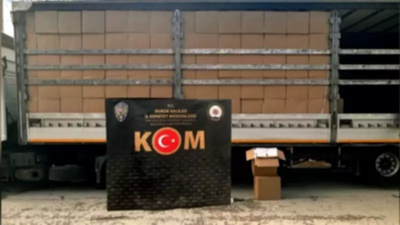 Bursa'da 10 Milyon 510 Bin Adet Kaçak Makaron Ele Geçirildi, 3 Şüpheli Gözaltında