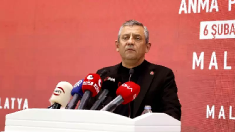 CHP Lideri Özgür Özel, Malatya'da Deprem Anma ve Temel Atma Töreninde