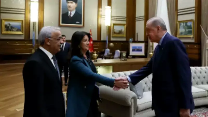 Cumhurbaşkanı Erdoğan, DEM Parti İmralı Heyeti ile Beştepe'de Görüştü