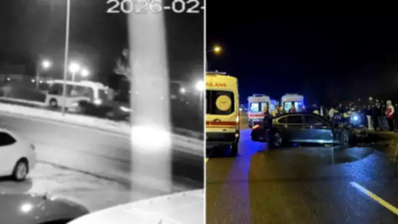 Düzce'de Lüks Otomobilin Halk Otobüsüne Çarptığı Kazada Vatandaşlar Yardıma Koştu