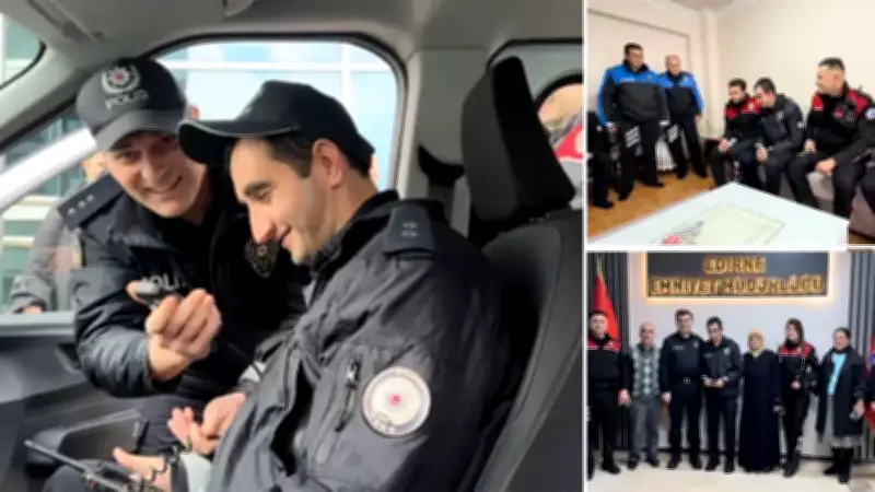 Edirne'de Polislik Hayali Gerçek Oldu: Zihinsel Engelli Eren Engin Üniformayı Giydi