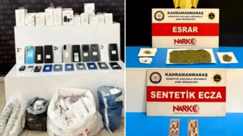 Elbistan'da Büyük Operasyon: Kaçak Telefon ve Uyuşturucu Ele Geçirildi