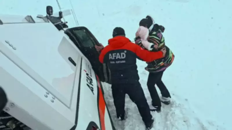 Erciyes'te Kar Fırtınasında Mahsur Kalan 12 Kişi AFAD Ekiplerince Kurtarıldı