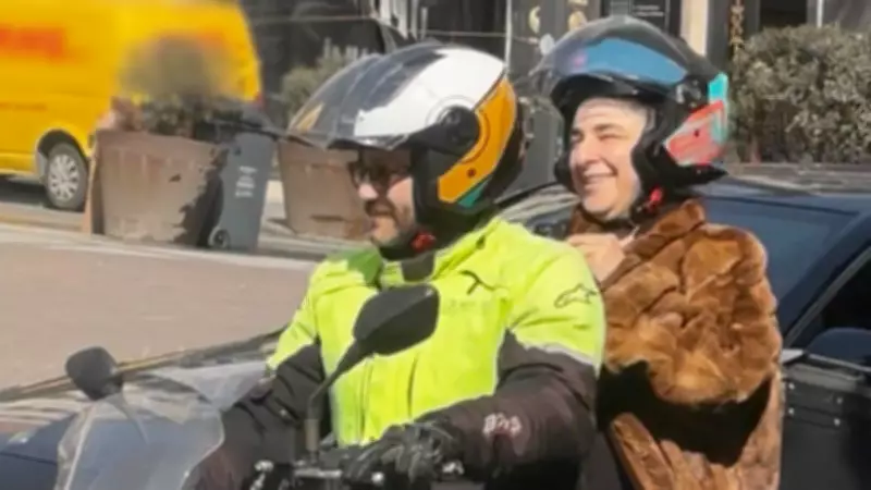 Esra Dermancıoğlu ve Kazım Semih Varol Nişantaşı'nda Motosiklet Keyfi Yaptı